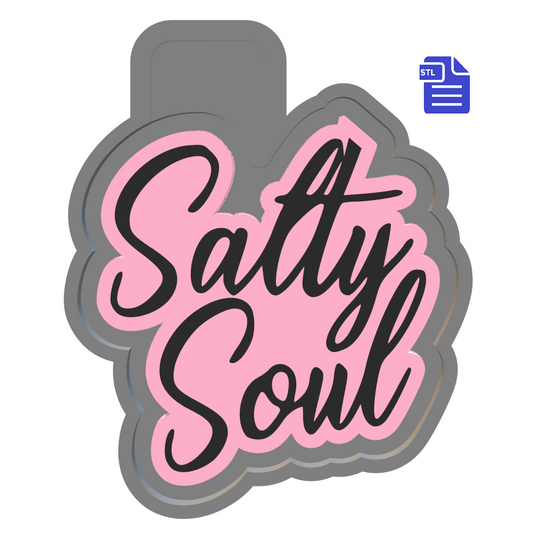 Salty Soul Silicone Mold Housing STL File - for 3D printing - Freshie Mold - The Crafts and Glitter Shop