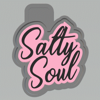 Salty Soul Silicone Mold Housing STL File - for 3D printing - Freshie Mold - The Crafts and Glitter Shop
