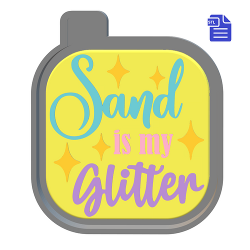 Sand is my Glitter Silicone Mold Housing STL File - for 3D printing - Freshie Mold