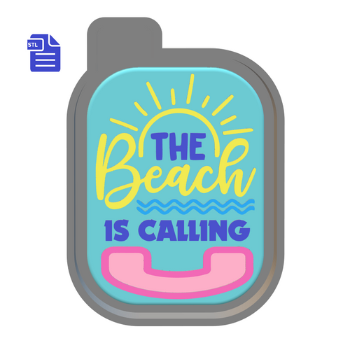 The Beach is Calling Silicone Mold Housing STL File - for 3D printing - Freshie Mold