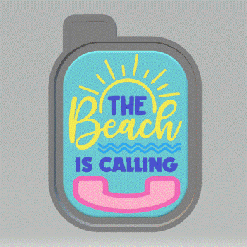The Beach is Calling Silicone Mold Housing STL File - for 3D printing - Freshie Mold