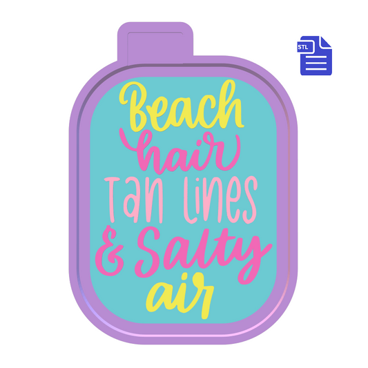 Beach Hair Silicone Mold Housing STL File - The Crafts and Glitter Shop