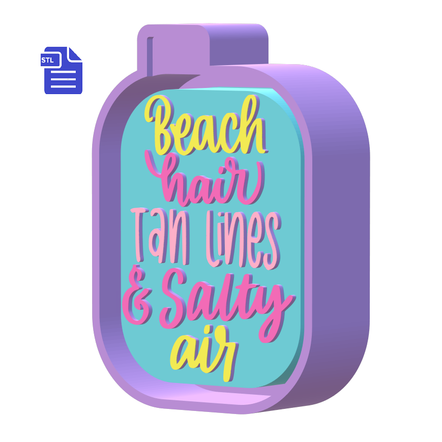 Beach Hair Silicone Mold Housing STL File - The Crafts and Glitter Shop
