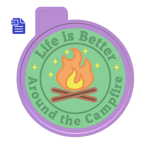 Campfire Life Silicone Mold Housing STL File - for 3D printing - Freshie Mold