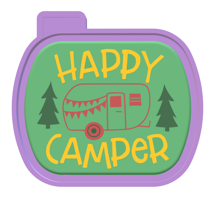 Happy Camper Silicone Mold Housing STL File - The Crafts and Glitter Shop