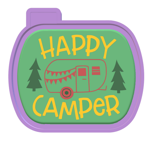 Happy Camper Silicone Mold Housing STL File - for 3D printing - Freshie Mold