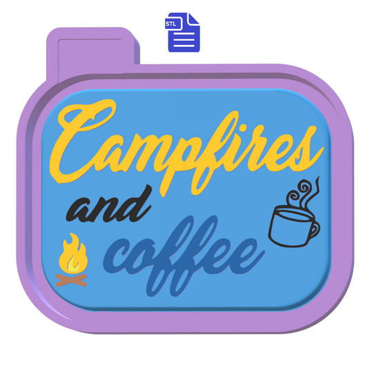 Campfires & Coffee Silicone Mold Housing STL File - The Crafts and Glitter Shop