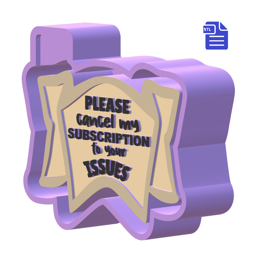 Issues Subscription Silicone Mold Housing STL File - The Crafts and Glitter Shop