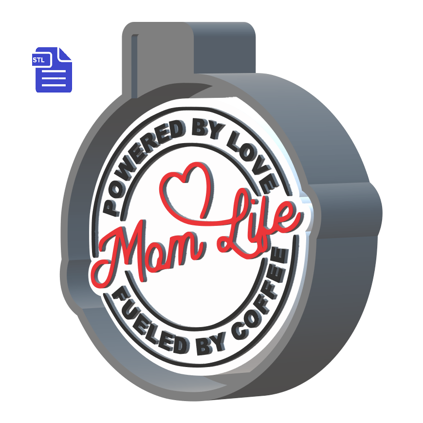 Mom Life Silicone Mold Housing STL File - The Crafts and Glitter Shop