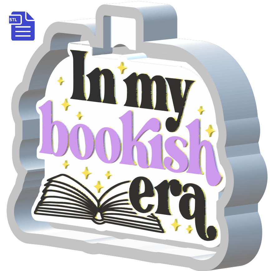 Bookish Era Silicone Mold Housing STL File - The Crafts and Glitter Shop