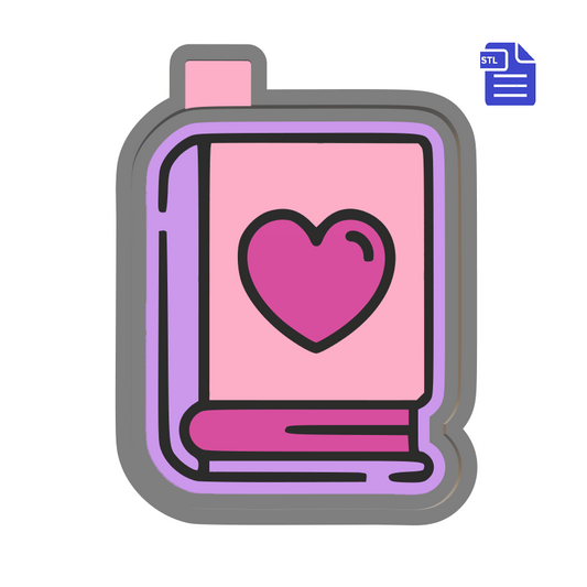 Romance Book Silicone Mold Housing STL File - The Crafts and Glitter Shop