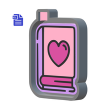 Load image into Gallery viewer, Romance Book Silicone Mold Housing STL File