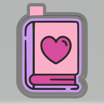 Romance Book Silicone Mold Housing STL File - The Crafts and Glitter Shop
