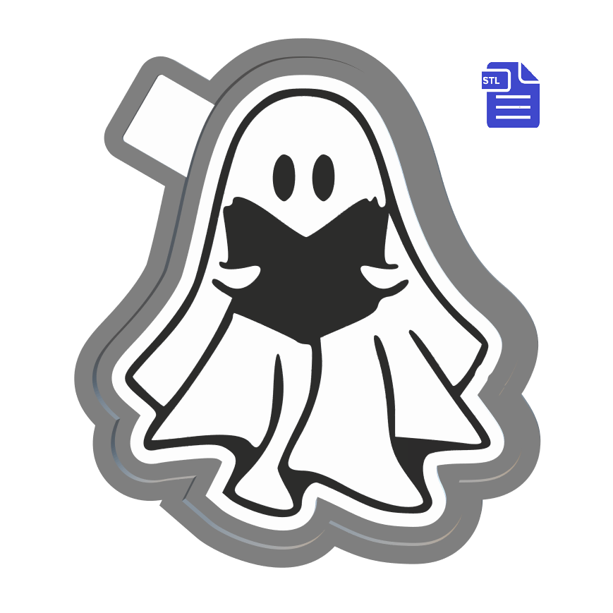 Reading Ghost Silicone Mold Housing STL File - The Crafts and Glitter Shop