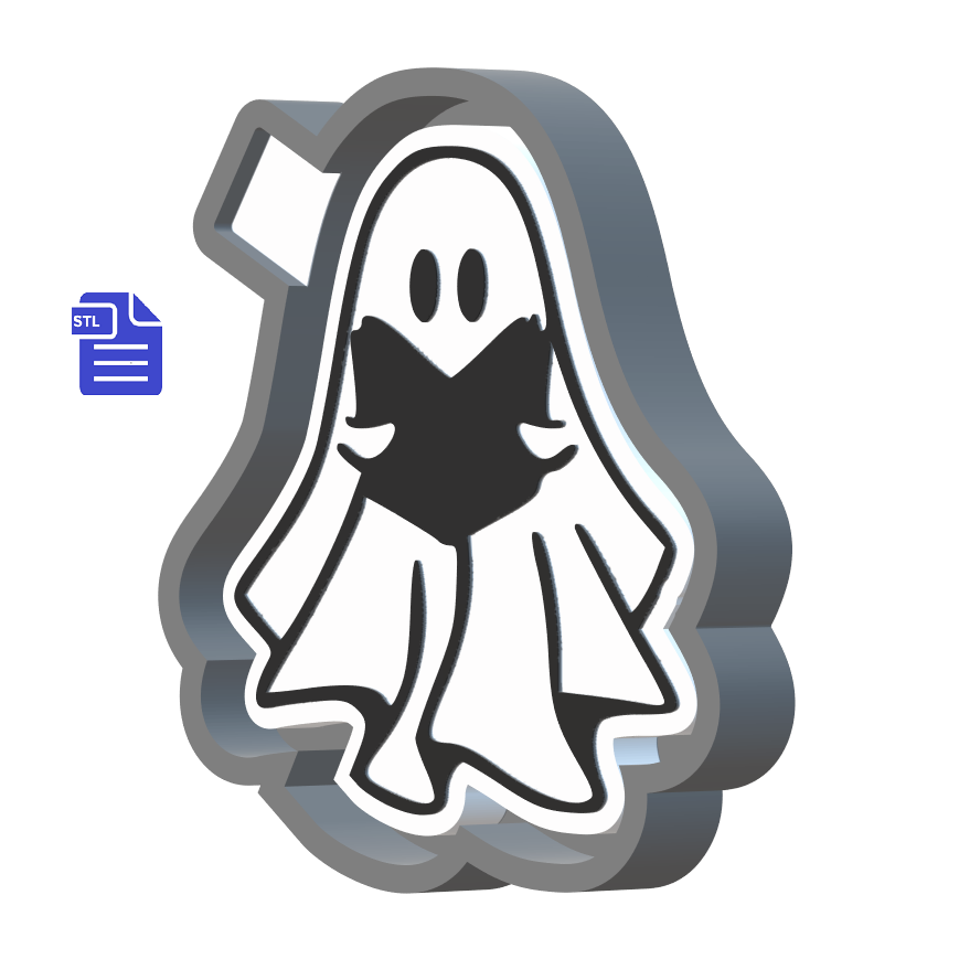 Reading Ghost Silicone Mold Housing STL File - The Crafts and Glitter Shop