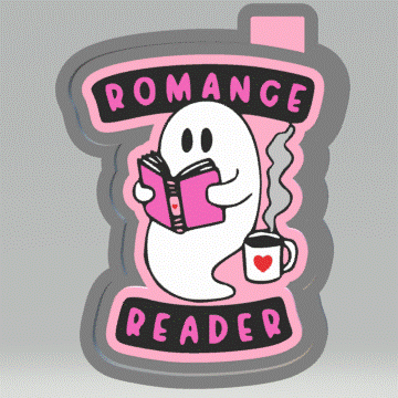 Romance Reader Ghost Silicone Mold Housing STL File - The Crafts and Glitter Shop