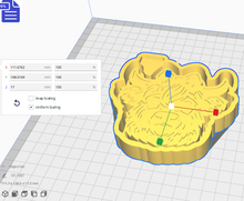 Load image into Gallery viewer, Cow with Bow Silicone Mold Housing STL File