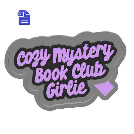 Cozy Mystery Book Club Silicone Mold Housing STL File - The Crafts and Glitter Shop