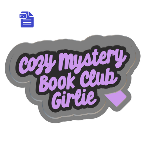 Cozy Mystery Book Club Silicone Mold Housing STL File