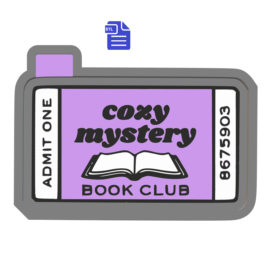 Cozy Mystery Book Club Silicone Mold Housing STL File - The Crafts and Glitter Shop