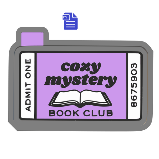 Cozy Mystery Book Club Silicone Mold Housing STL File - The Crafts and Glitter Shop