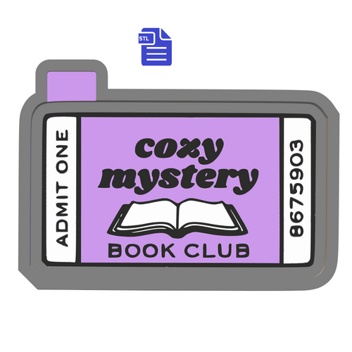 Cozy Mystery Book Club Silicone Mold Housing STL File