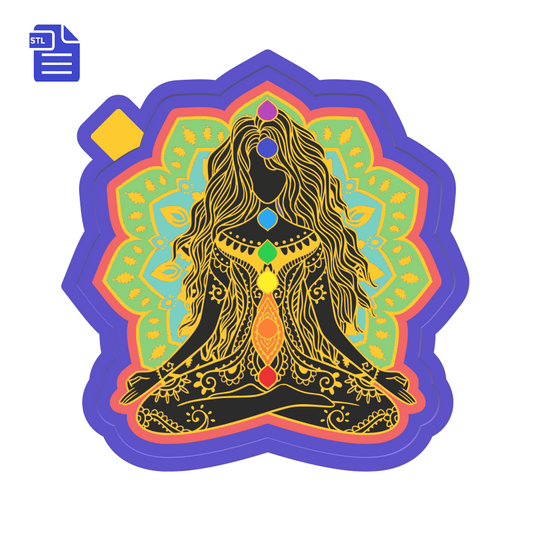 Meditation Silicone Mold Housing STL File - The Crafts and Glitter Shop