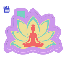 Load image into Gallery viewer, Yoga Lotus Silicone Mold Housing STL File