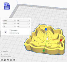 Load image into Gallery viewer, Yoga Lotus Silicone Mold Housing STL File