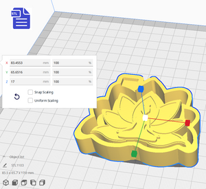 Yoga Lotus Silicone Mold Housing STL File