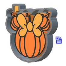 Load image into Gallery viewer, Mouse Pumpkin Silicone Mold Housing STL File