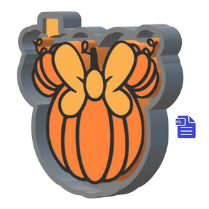 Mouse Pumpkin Silicone Mold Housing STL File