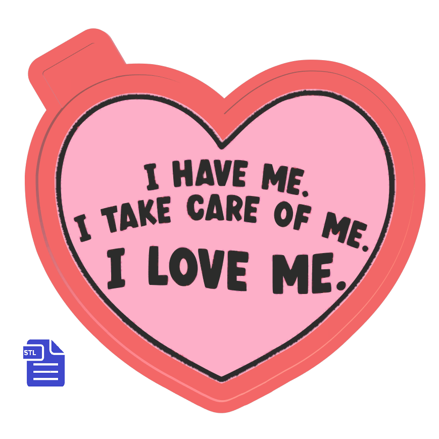 I Love Me Silicone Mold Housing STL File