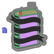 Load image into Gallery viewer, Book Silicone Mold Housing STL File