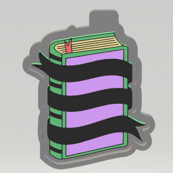 Book Silicone Mold Housing STL File - The Crafts and Glitter Shop