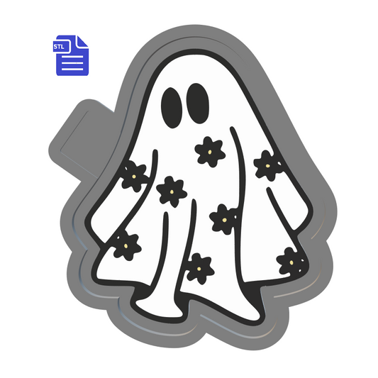 Flower Ghost Silicone Mold Housing STL File - The Crafts and Glitter Shop