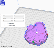 Load image into Gallery viewer, Flower Ghost Silicone Mold Housing STL File