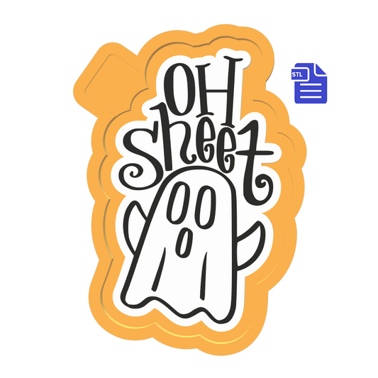 Oh Sheet Ghost Silicone Mold Housing STL File - The Crafts and Glitter Shop