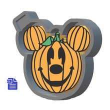 Load image into Gallery viewer, Mouse Pumpkin Silicone Mold Housing STL File