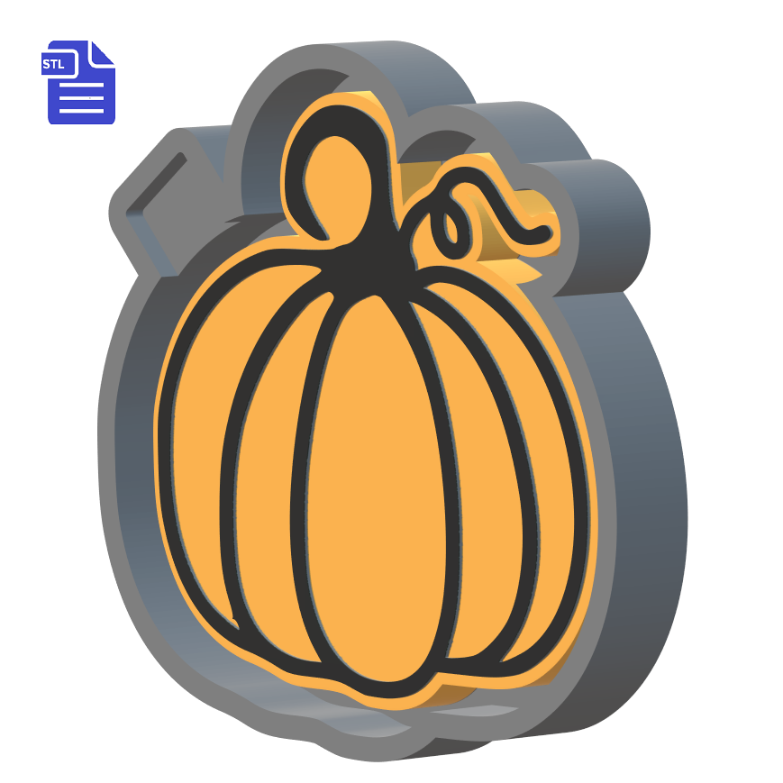 Pumpkin Silicone Mold Housing STL File - The Crafts and Glitter Shop