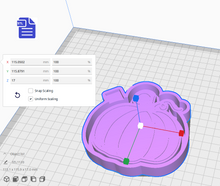 Load image into Gallery viewer, Pumpkin Silicone Mold Housing STL File