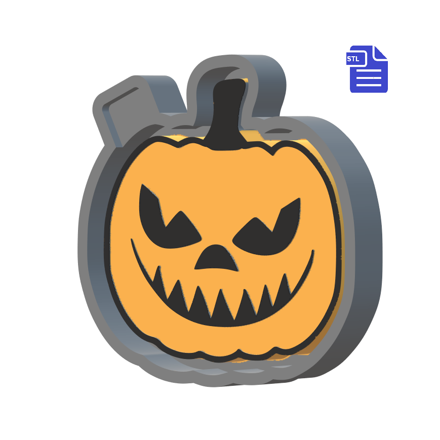 Jack-o'-lantern Silicone Mold Housing STL File - The Crafts and Glitter Shop