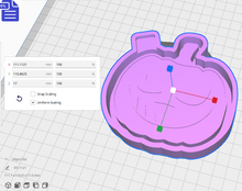 Load image into Gallery viewer, Jack-o&#39;-lantern Silicone Mold Housing STL File