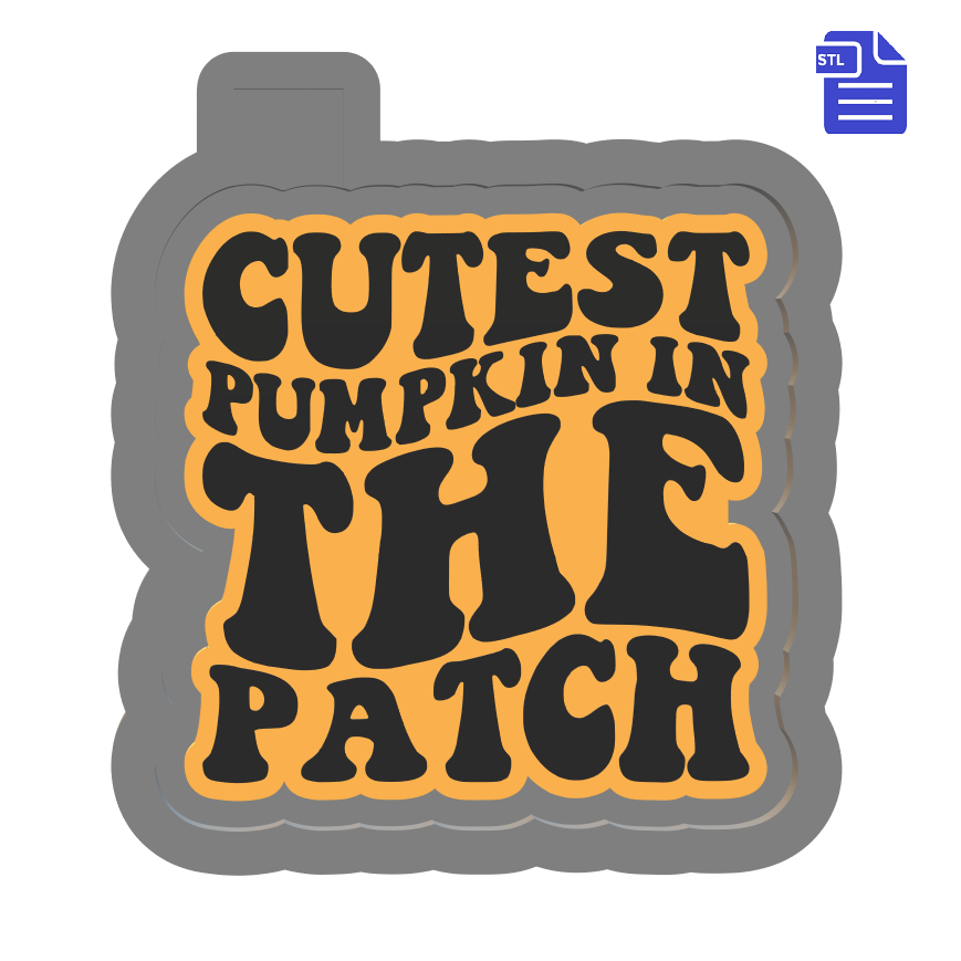 Cutest Pumpkin in the Patch Silicone Mold Housing STL File - The Crafts and Glitter Shop