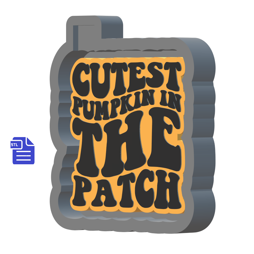 Cutest Pumpkin in the Patch Silicone Mold Housing STL File - The Crafts and Glitter Shop