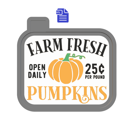 Farm Fresh Pumpkins Silicone Mold Housing STL File - The Crafts and Glitter Shop