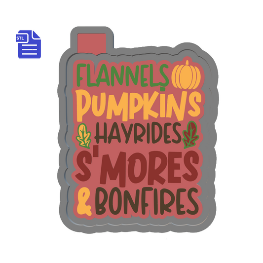 Fall Silicone Mold Housing STL File - The Crafts and Glitter Shop