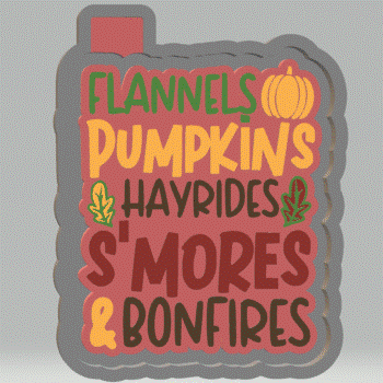 Fall Silicone Mold Housing STL File - The Crafts and Glitter Shop