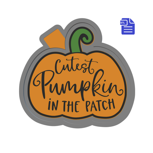Cutest Pumpkin in the Patch Silicone Mold Housing STL File - The Crafts and Glitter Shop