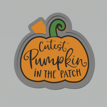 Cutest Pumpkin in the Patch Silicone Mold Housing STL File - The Crafts and Glitter Shop